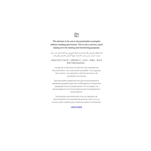 thum.io square thumbnail of example.com with different fonts and a large empty area below the content